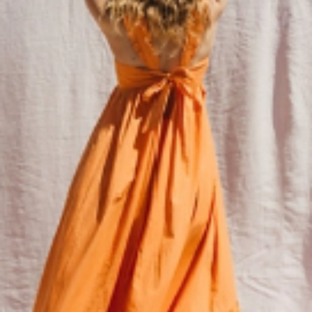 Free People Isabella Maxi Dress - Sunset Glow (Orange)